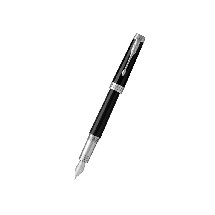 Parker Premier Black ST Fountain Pen — capped