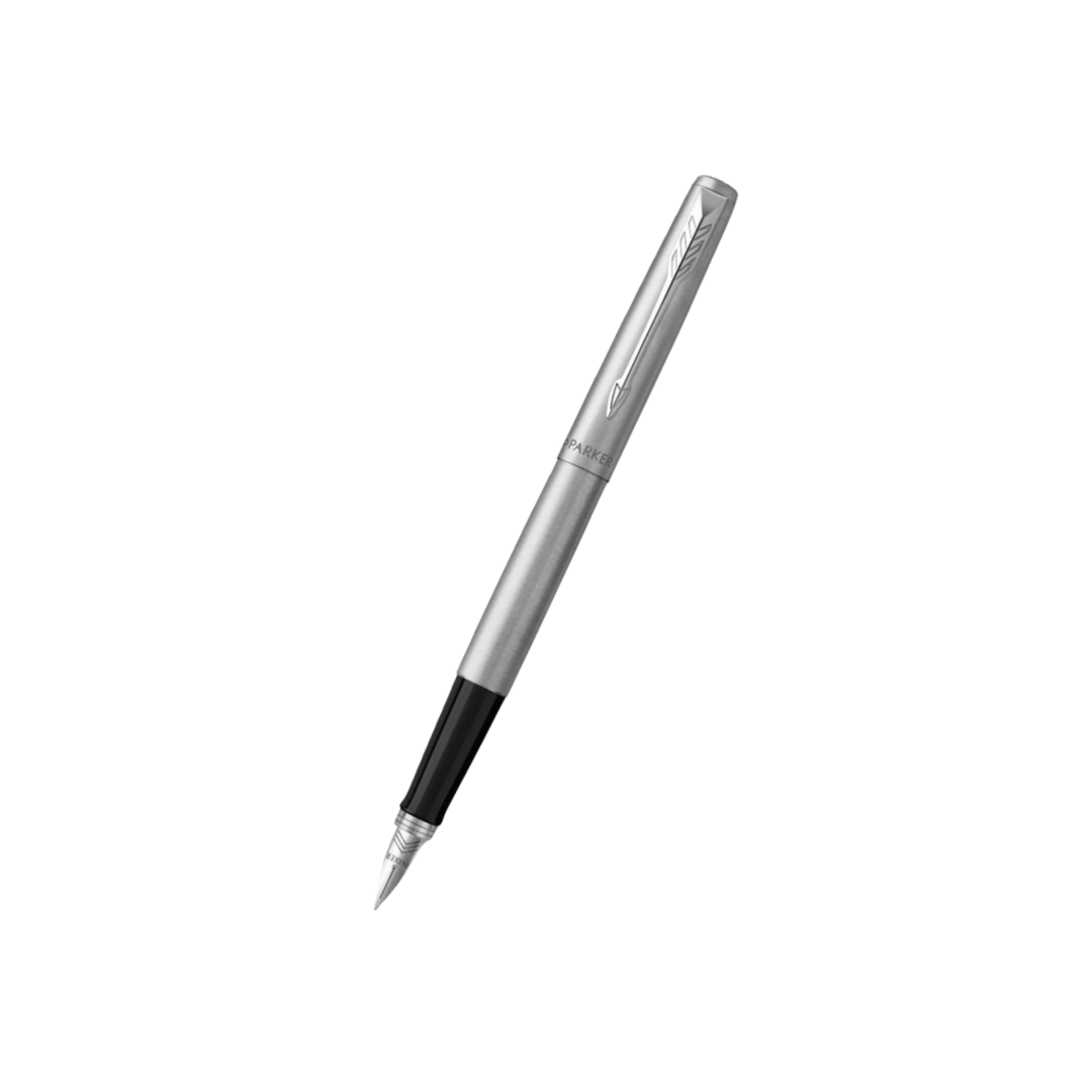 Parker Jotter Stainless Steel CT Fountain Pen — Parker fountain pen — precision nib writing instrument, at Cityluxe Singapore stationery store