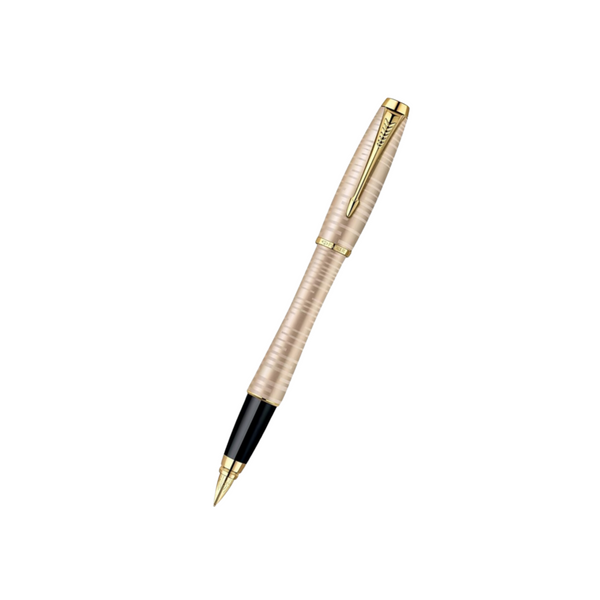 Parker Urban Premium Fountain Pen - Golden Pearl with Gold Trims — capped