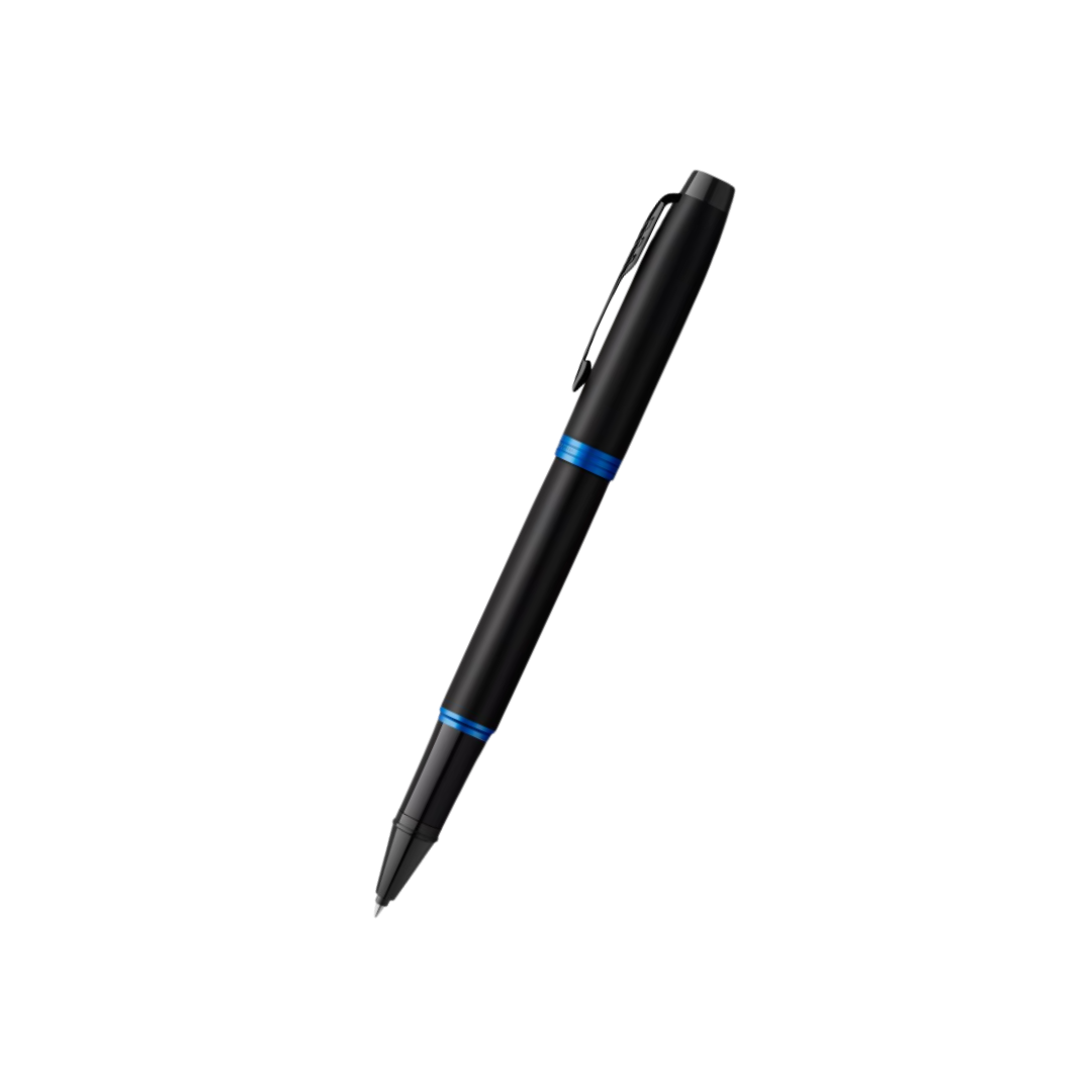 Parker IM PROFESSIONAL Vibrant Ring BT Rollerball Pen Marine Blue — capped