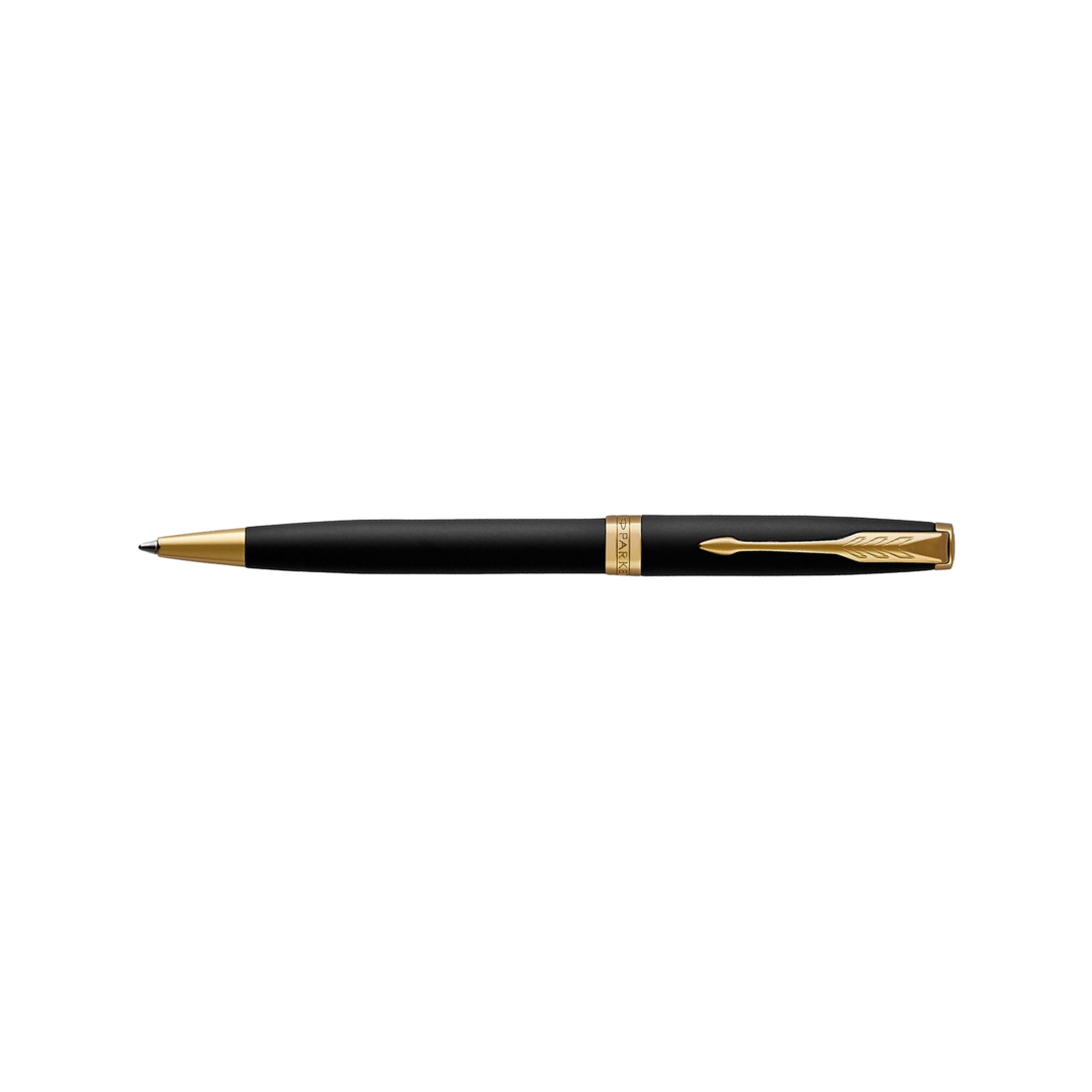 Parker Sonnet Matte Black GT Ballpoint Pen — Parker ballpoint pen — reliable smooth-writing everyday pen, at Cityluxe Singapore