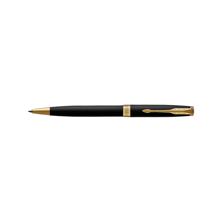 Parker Sonnet Matte Black GT Ballpoint Pen — Parker ballpoint pen — reliable smooth-writing everyday pen, at Cityluxe Singapore