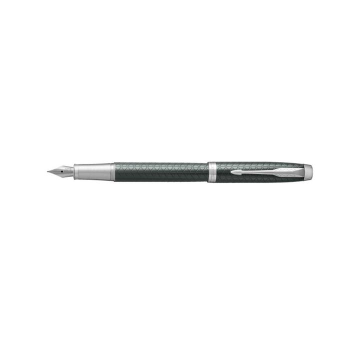 Parker IM Premium Fountain Pen - Pale Green with Chrome Trims — with packaging