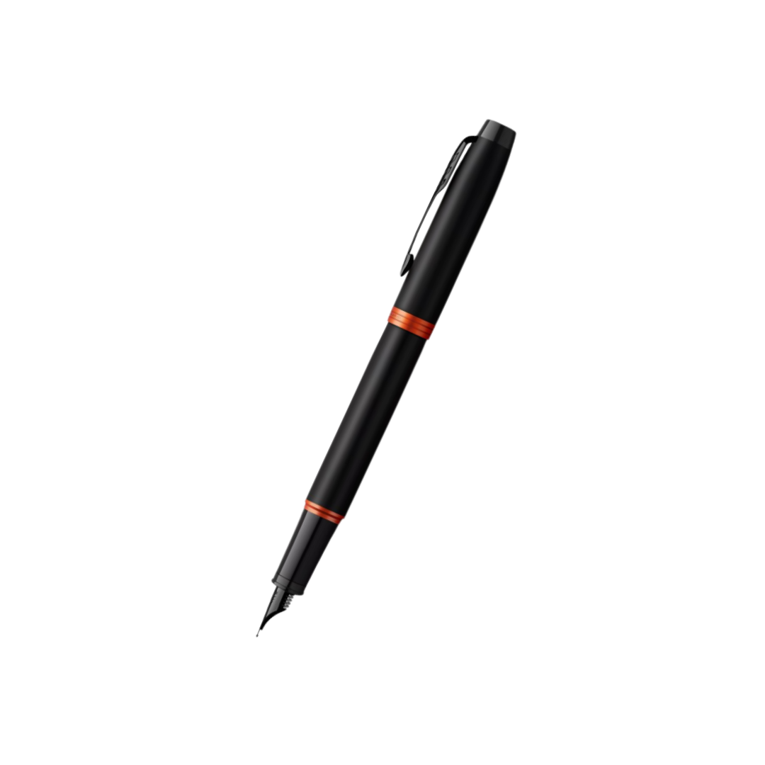 Parker IM PROFESSIONAL Vibrant Ring BT Fountain Pen Flame Orange — capped