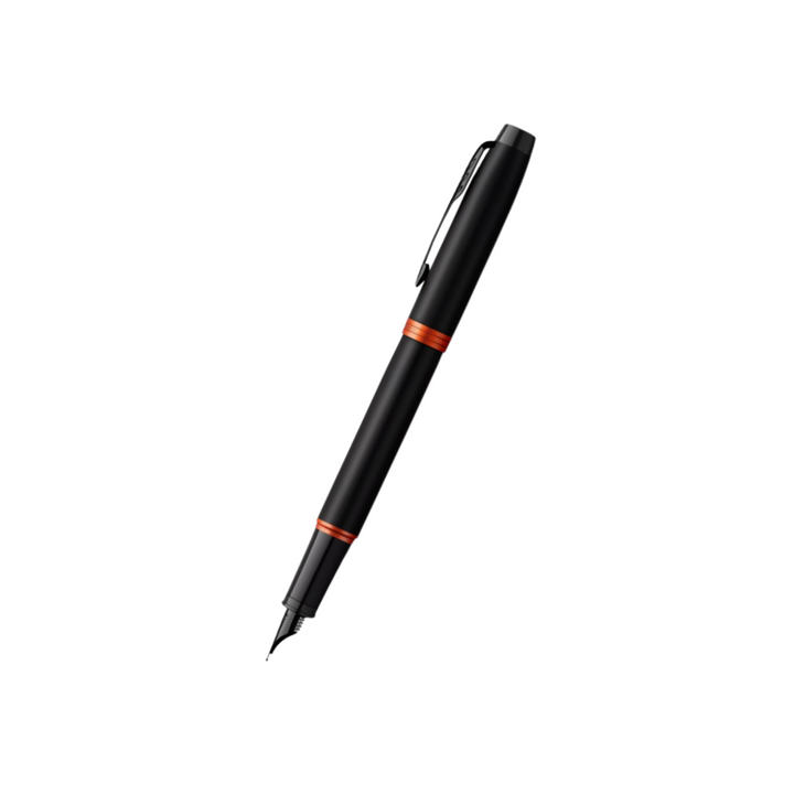 Parker IM PROFESSIONAL Vibrant Ring BT Fountain Pen Flame Orange — capped