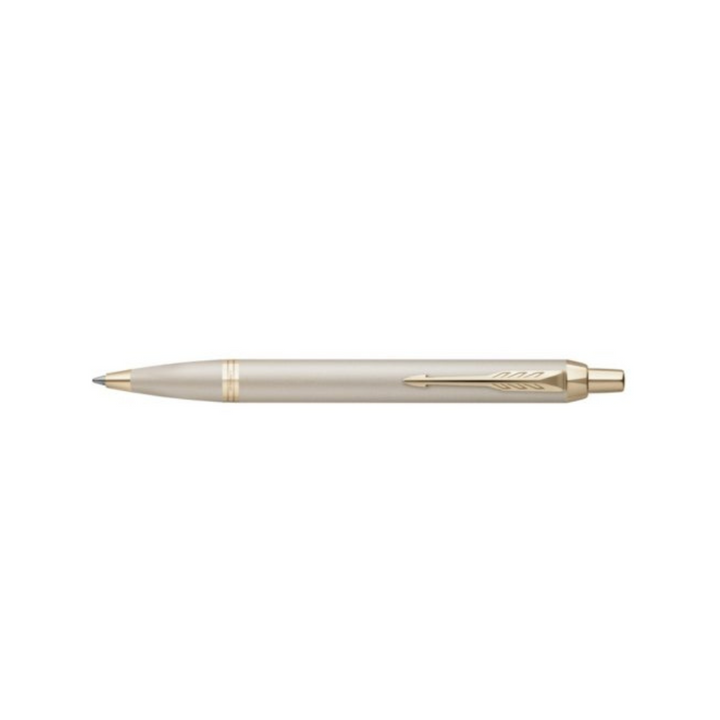 Parker IM PROFESSIONAL Ballpoint Pen in Monochrome Champagne — Parker ballpoint pen — reliable smooth-writing everyday pen, at Cityluxe Singapore