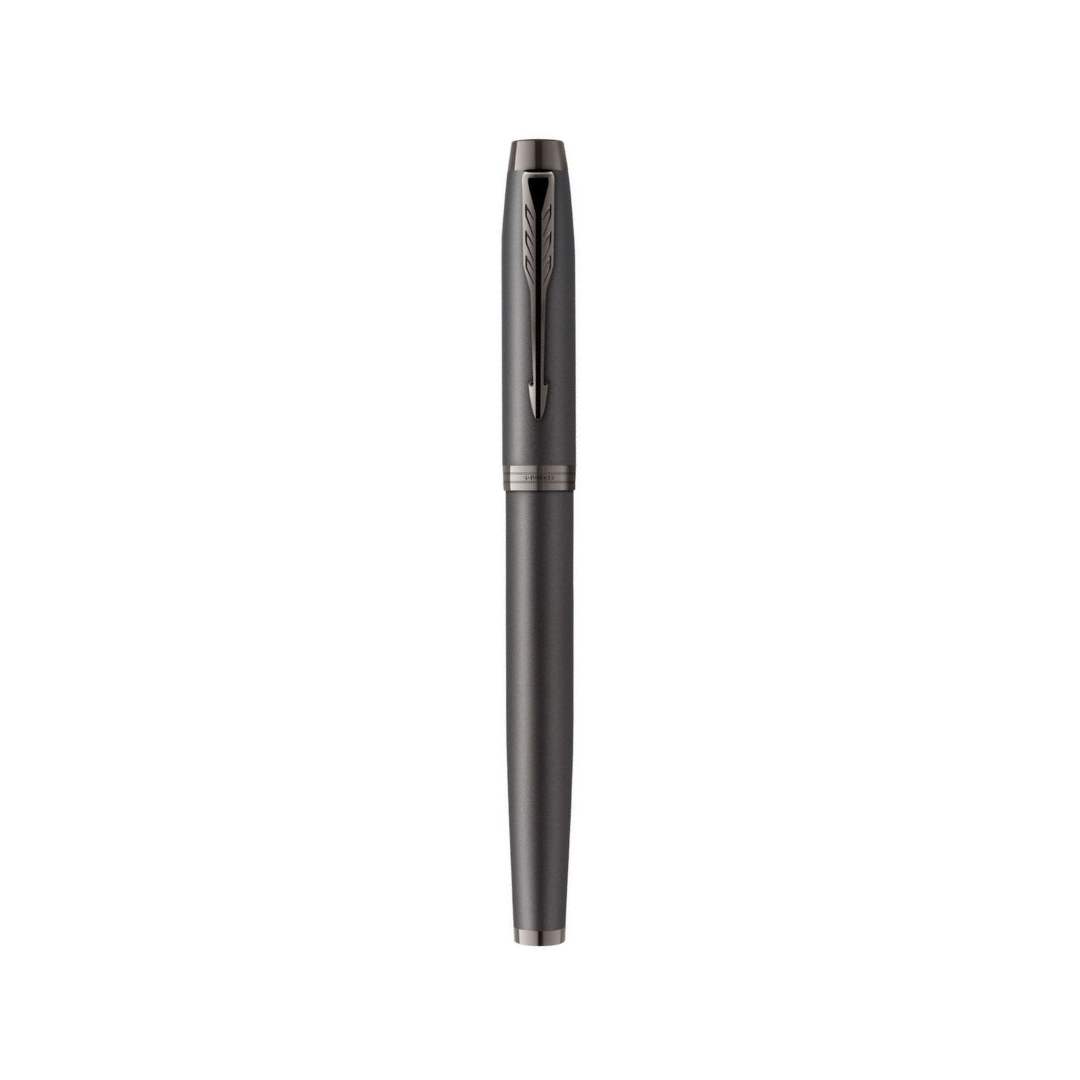 Parker IM PROFESSIONAL Fountain Pen in Monochrome Titanium — Parker fountain pen — precision nib writing instrument, at Cityluxe Singapore stationery store