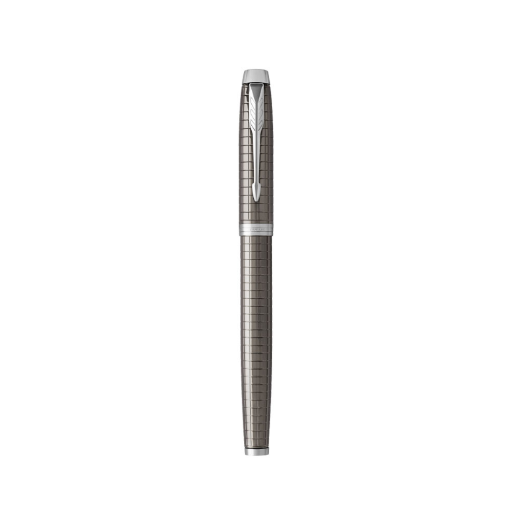 Parker IM Premium Fountain Pen - Dark Espresso with Chrome Trims — nib close-up