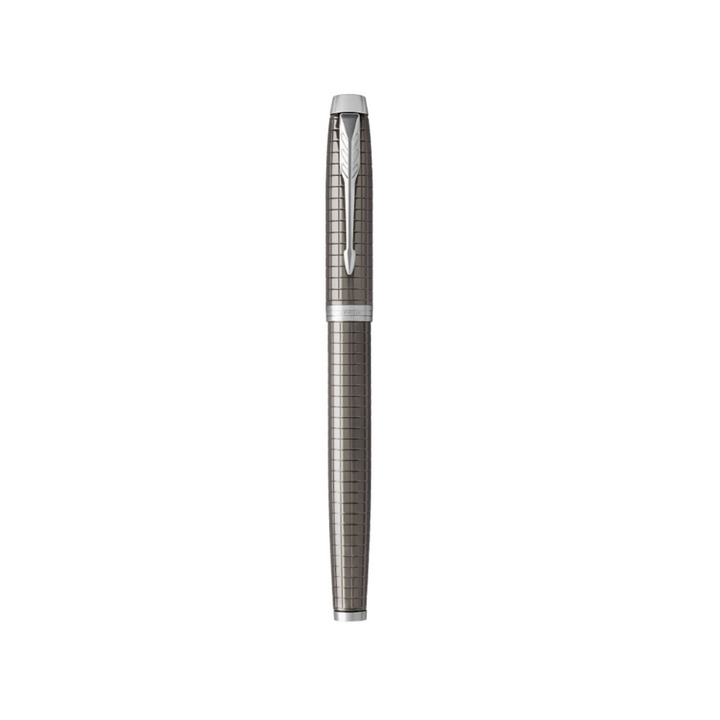 Parker IM Premium Fountain Pen - Dark Espresso with Chrome Trims — nib close-up