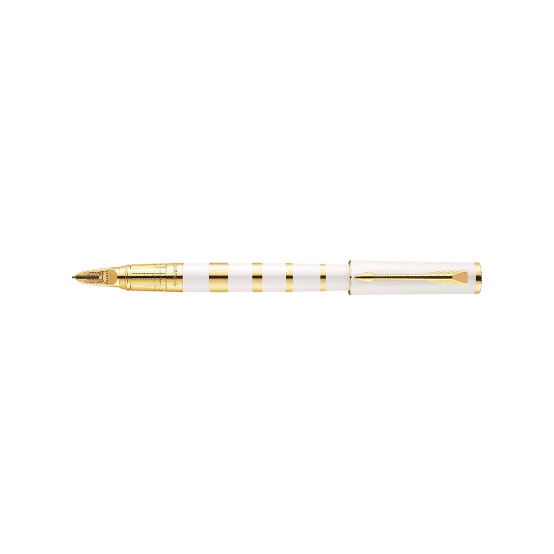 Parker Ingenuity Small Pearl &amp; Metal Gold Trim 5th Technology Pen — with packaging