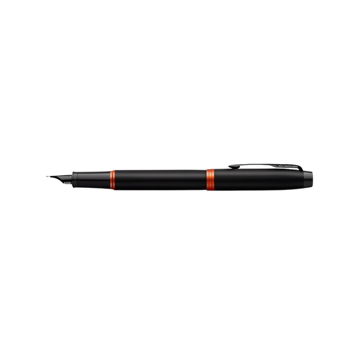 Parker IM PROFESSIONAL Vibrant Ring BT Fountain Pen Flame Orange — with packaging