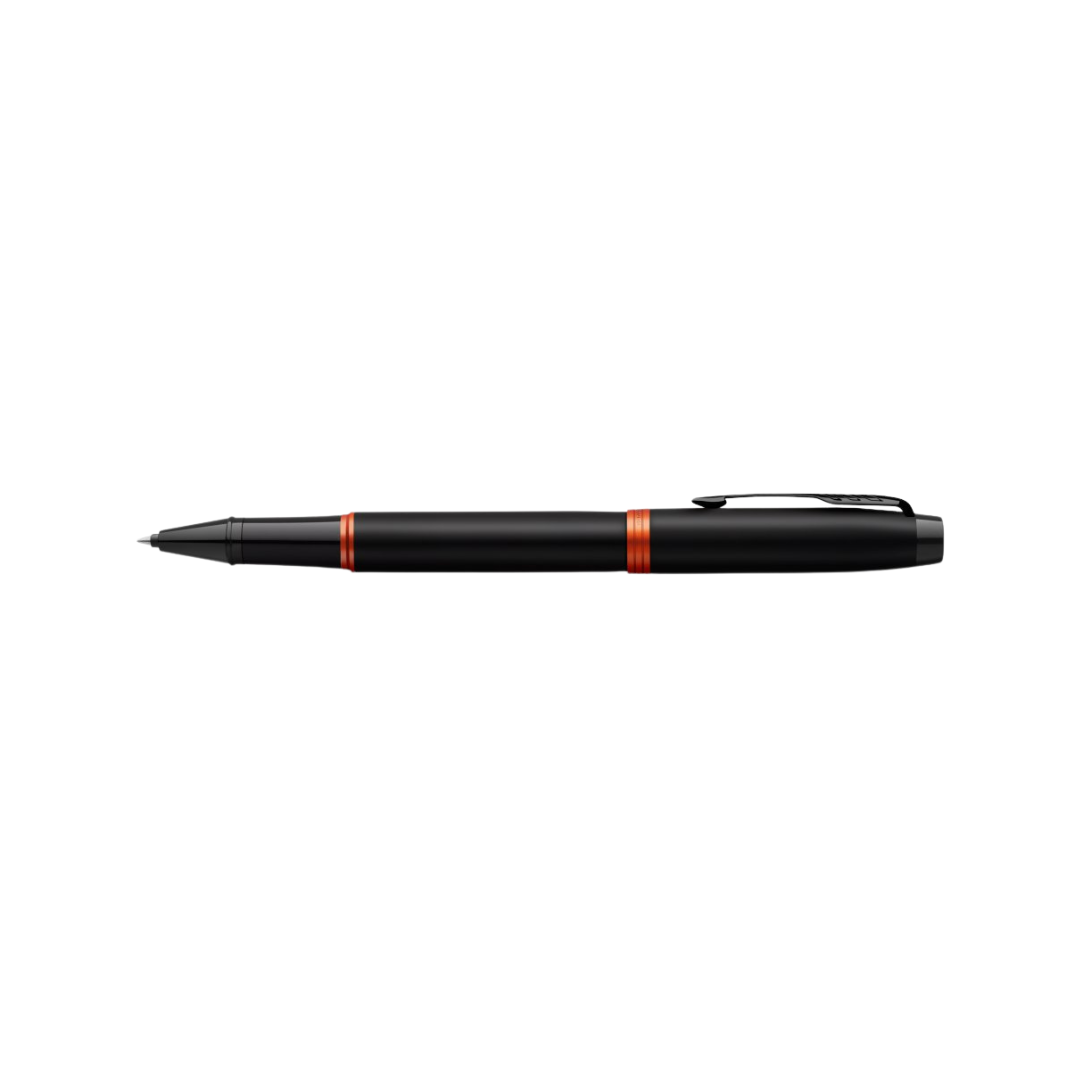 Parker IM PROFESSIONALS Vibrant Ring BT - Rollerball Pen Flame Orange — with packaging