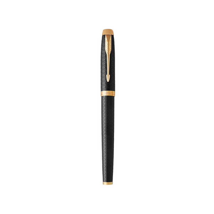 Parker IM Premium Fountain Pen - Black with Gold Trims — with packaging