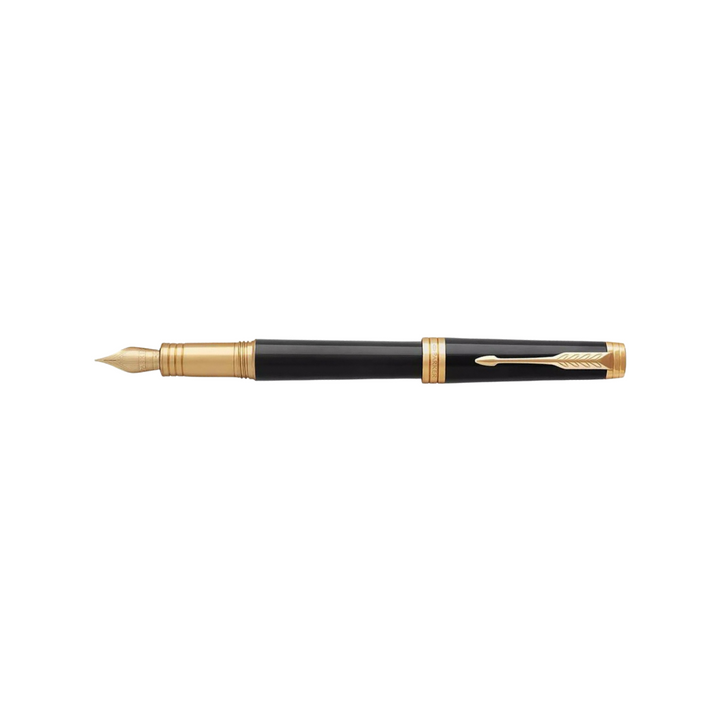 Parker Premier Black GT Fountain Pen — Parker fountain pen — precision nib writing instrument, at Cityluxe Singapore stationery store
