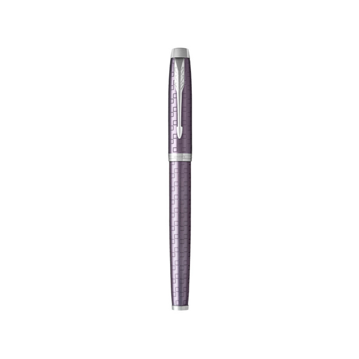 Parker IM Premium Fountain Pen - Dark Violet with Chrome Trims — nib close-up