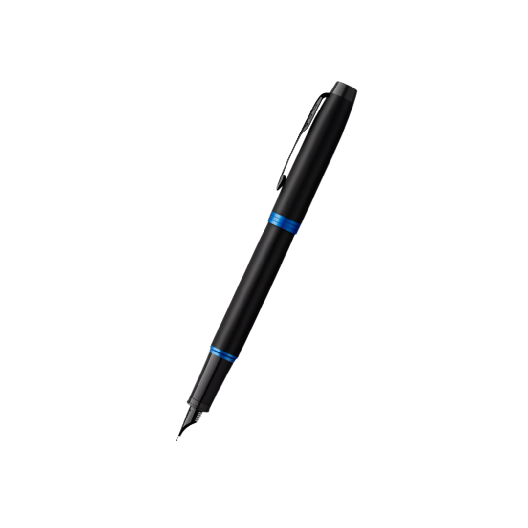 Parker IM PROFESSIONAL Vibrant Ring BT Fountain Pen Marine Blue — capped