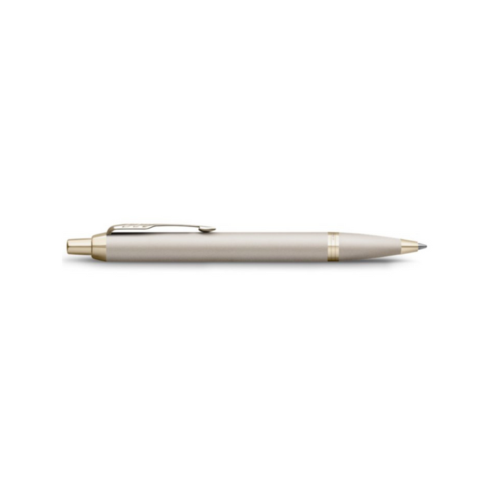 Parker IM PROFESSIONAL Ballpoint Pen in Monochrome Champagne — Parker ballpoint pen — reliable smooth-writing everyday pen, at Cityluxe Singapore