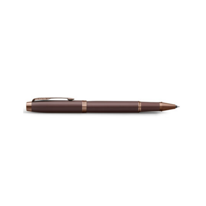 Parker IM PROFESSIONAL Rollerball Pen Monochrome Burgundy — flat lay