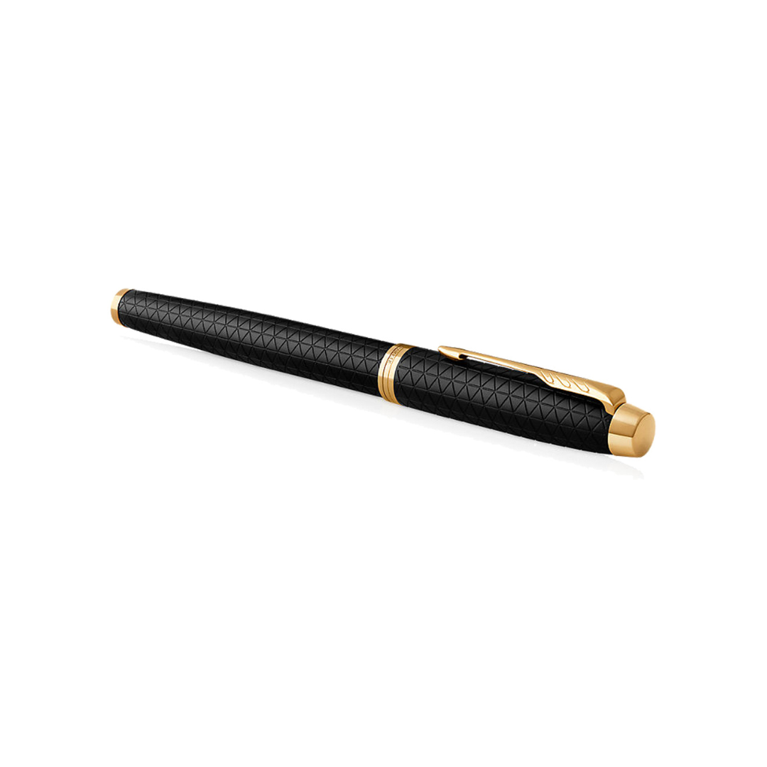 Parker IM Premium Fountain Pen - Black with Gold Trims — barrel detail