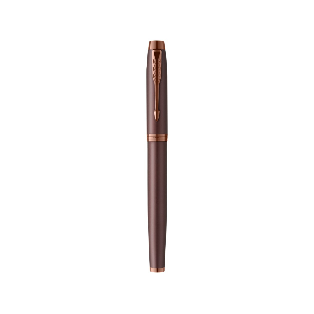 Parker IM PROFESSIONAL Fountain Pen - Monochrome Burgundy — flat lay