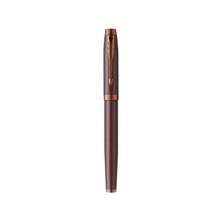 Parker IM PROFESSIONAL Fountain Pen - Monochrome Burgundy — flat lay
