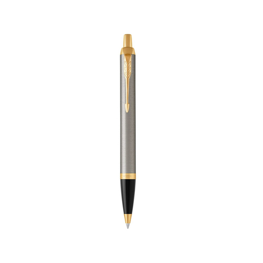 Parker IM Brushed Metal GT Ballpoint Pen — Parker ballpoint pen — reliable smooth-writing everyday pen, at Cityluxe Singapore