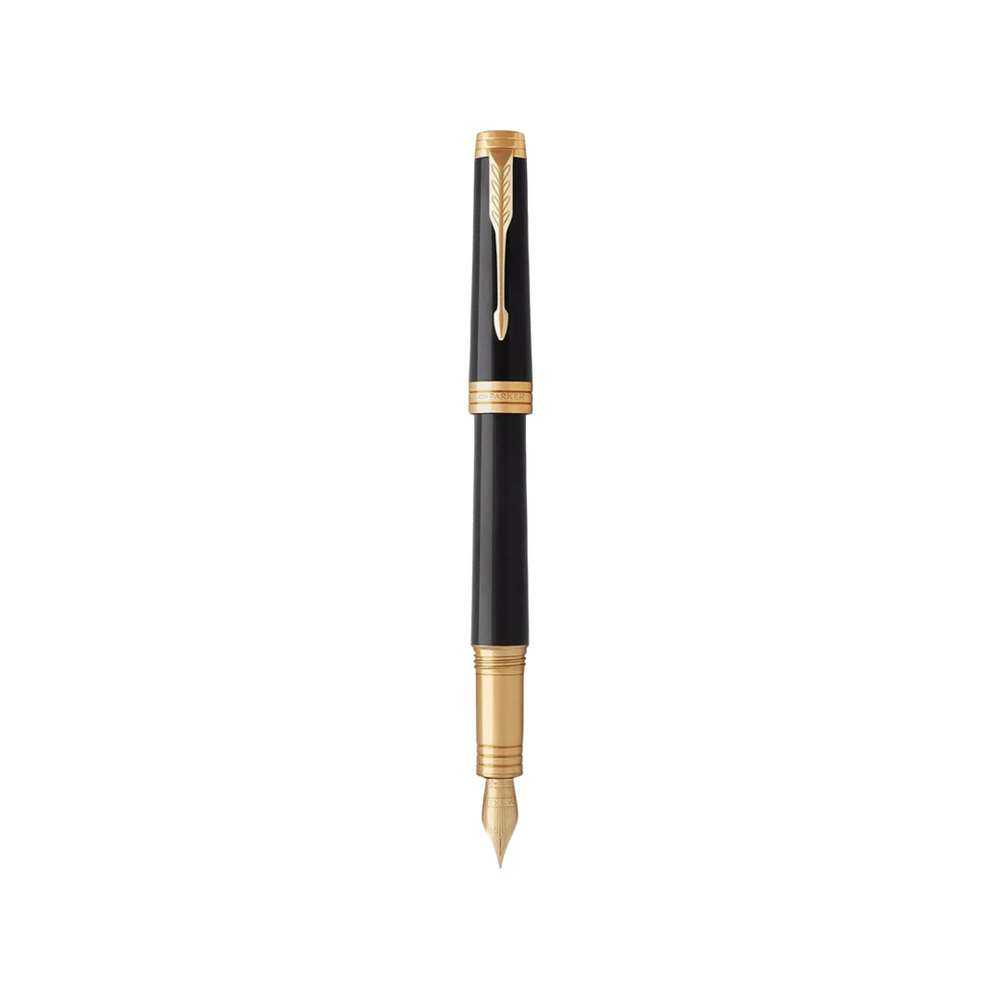 Parker Premier Black GT Fountain Pen — Parker fountain pen — precision nib writing instrument, at Cityluxe Singapore stationery store