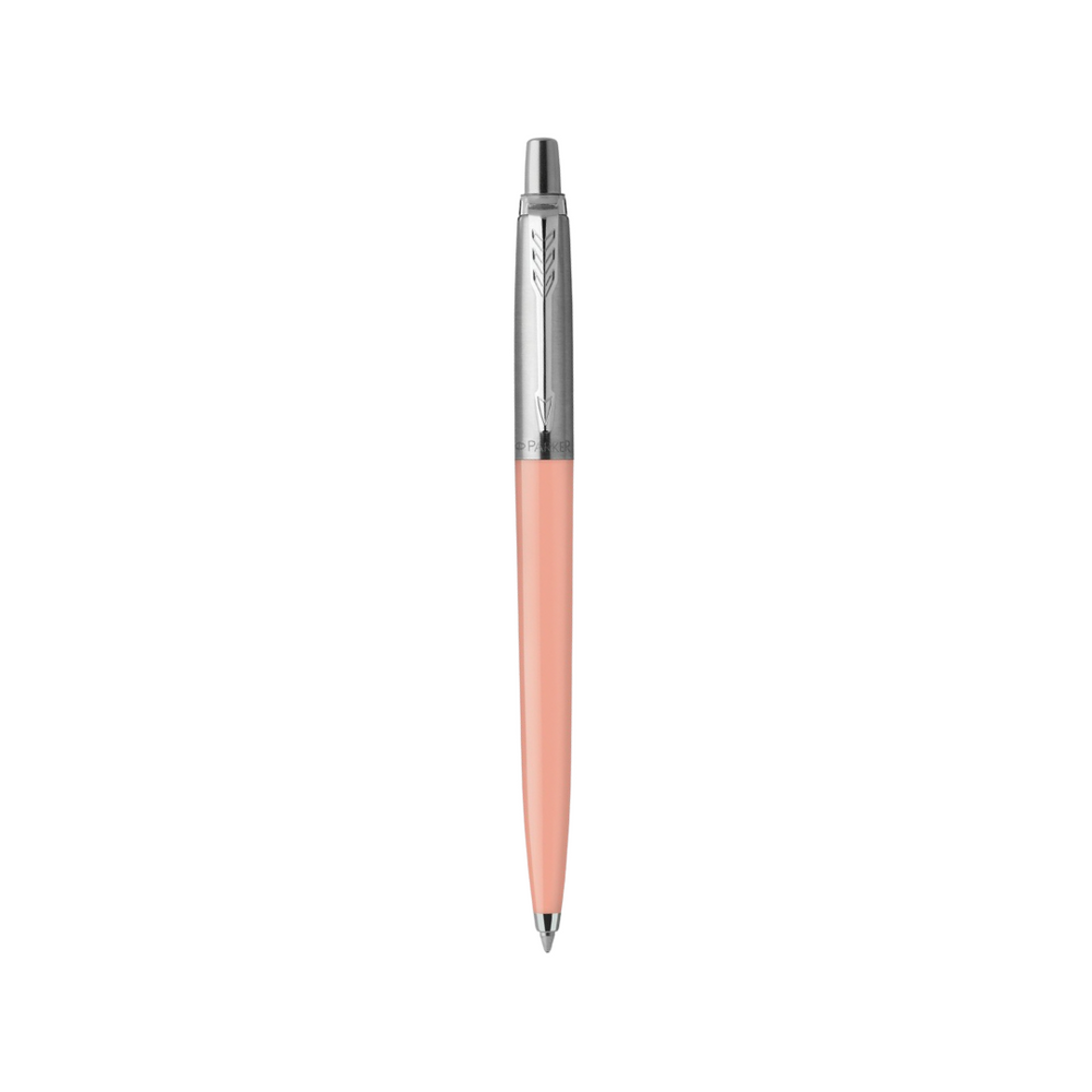 Parker Jotter Originals Ballpoint Pen - Pink Blush — uncapped with cap posted