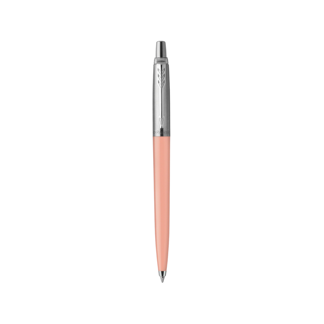 Parker Jotter Originals Ballpoint Pen - Pink Blush — uncapped with cap posted