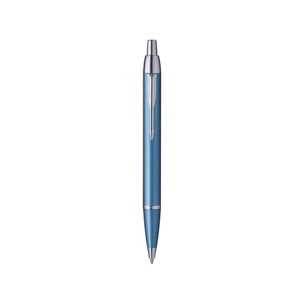Parker IM Hello Kitty SE Blue CT Ballpoint Pen — uncapped with cap posted