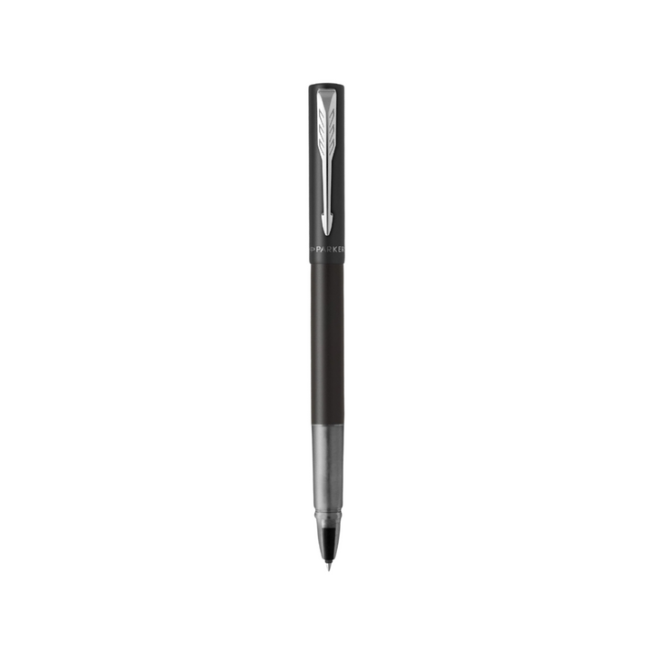 Parker Vector XL Rollerball Pen - Black — uncapped with cap posted