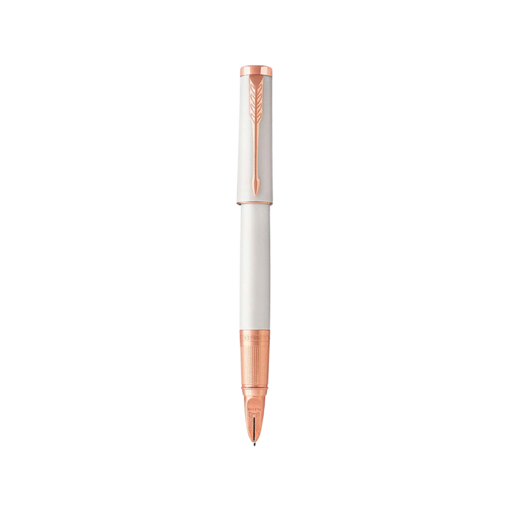 Parker Ingenuity Small Pearl Pink Gold Trim 5th Technology Pen — side view