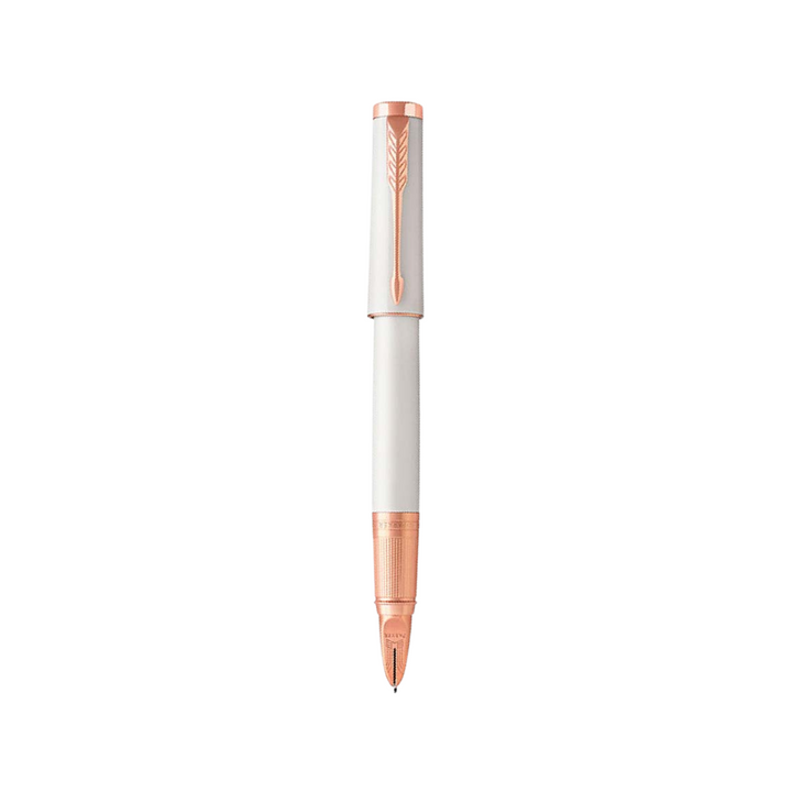 Parker Ingenuity Small Pearl Pink Gold Trim 5th Technology Pen — side view