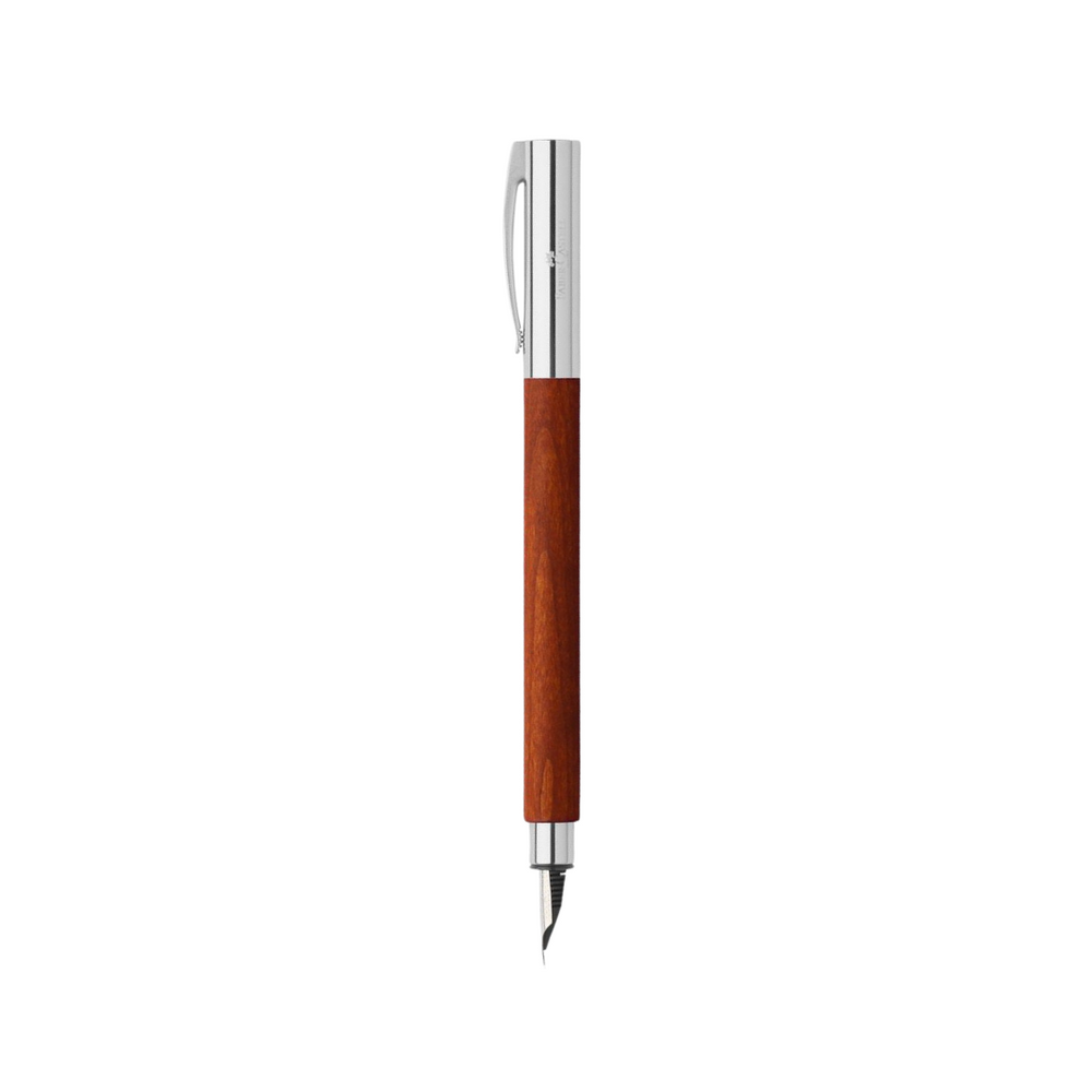 Faber-Castell Ambition Fountain Pen Pearwood Brown (FPD 2024) — Faber-Castell fountain pen — precision nib writing instrument, at Cityluxe Singapore stationery store