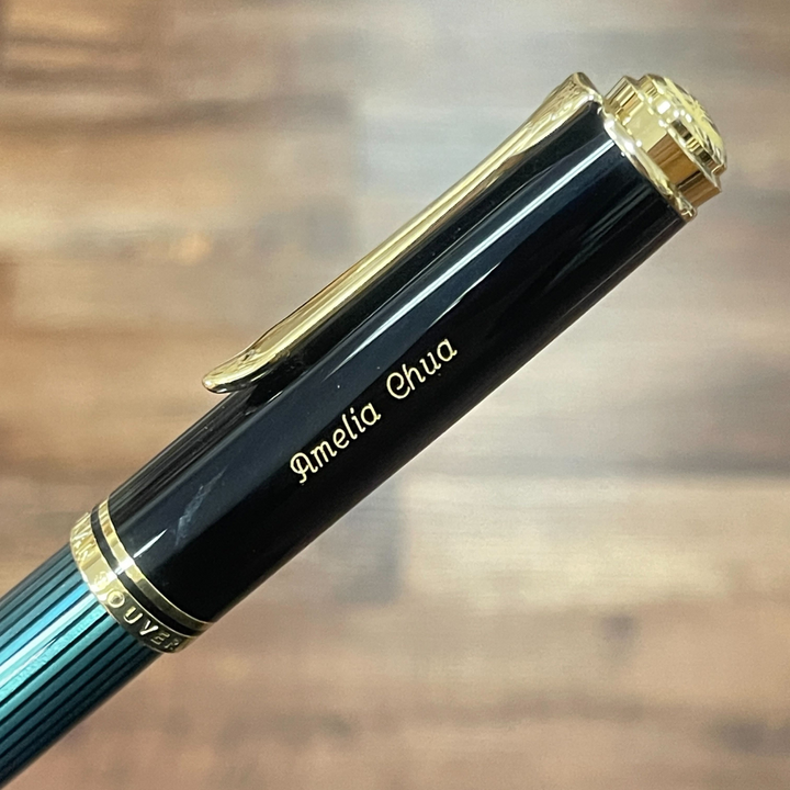 Pelikan Souverän® M1000 Fountain Pen Black-Green [Pre-Order] — Pelikan fountain pen — precision nib writing instrument, at Cityluxe Singapore stationery store