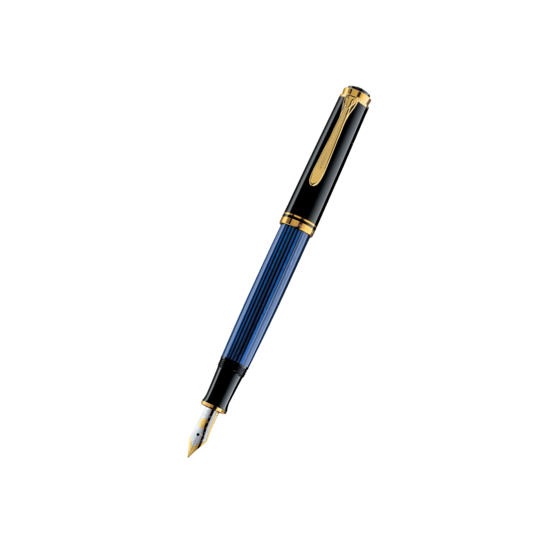 Pelikan Souverän® M800 Fountain Pen Black-Blue [Pre-Order] — Pelikan fountain pen — precision nib writing instrument, at Cityluxe Singapore stationery store