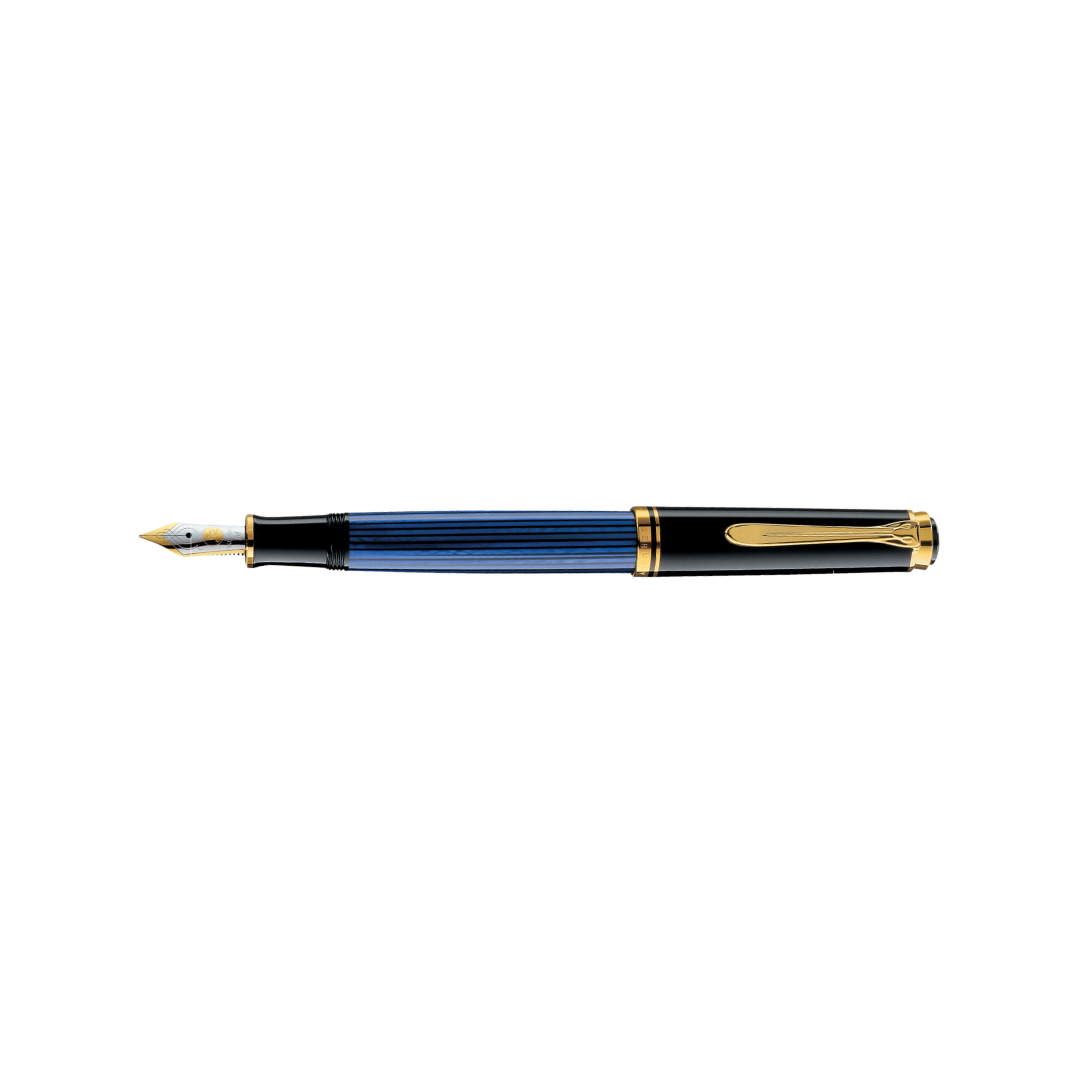 Pelikan Souverän® M600 Fountain Pen Black-Blue [Pre-Order] — Pelikan fountain pen — precision nib writing instrument, at Cityluxe Singapore stationery store