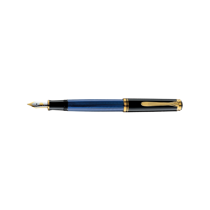 Pelikan Souverän® M600 Fountain Pen Black-Blue [Pre-Order] — Pelikan fountain pen — precision nib writing instrument, at Cityluxe Singapore stationery store