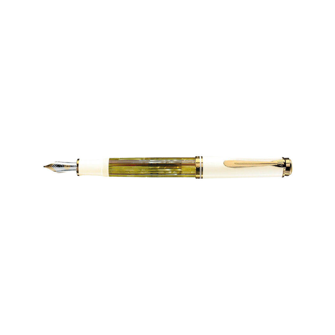 Pelikan Souverän® M400 Fountain Pen Tortoiseshell-White [Pre-Order] — Pelikan fountain pen — precision nib writing instrument, at Cityluxe Singapore stationery store