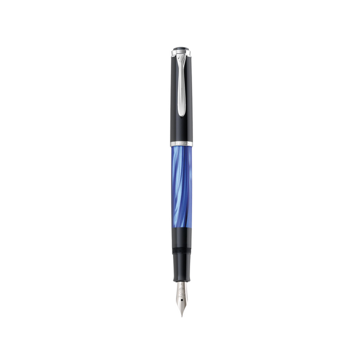 Pelikan Classic M205 Fountain Pen Blue Marble [Pre-Order] — Pelikan fountain pen — precision nib writing instrument, at Cityluxe Singapore stationery store