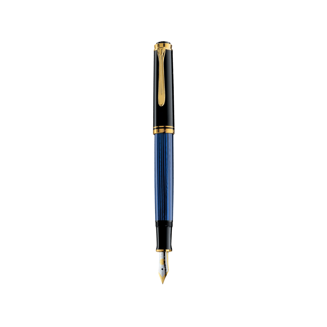Pelikan Souverän® M800 Fountain Pen Black-Blue [Pre-Order] — Pelikan fountain pen — precision nib writing instrument, at Cityluxe Singapore stationery store