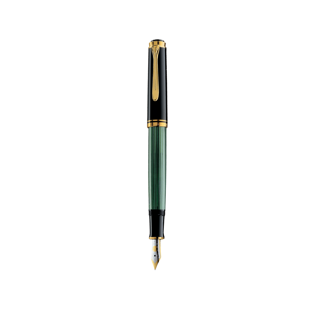 Pelikan Souverän® M800 Fountain Pen Black-Green [Pre-Order] — Pelikan fountain pen — precision nib writing instrument, at Cityluxe Singapore stationery store