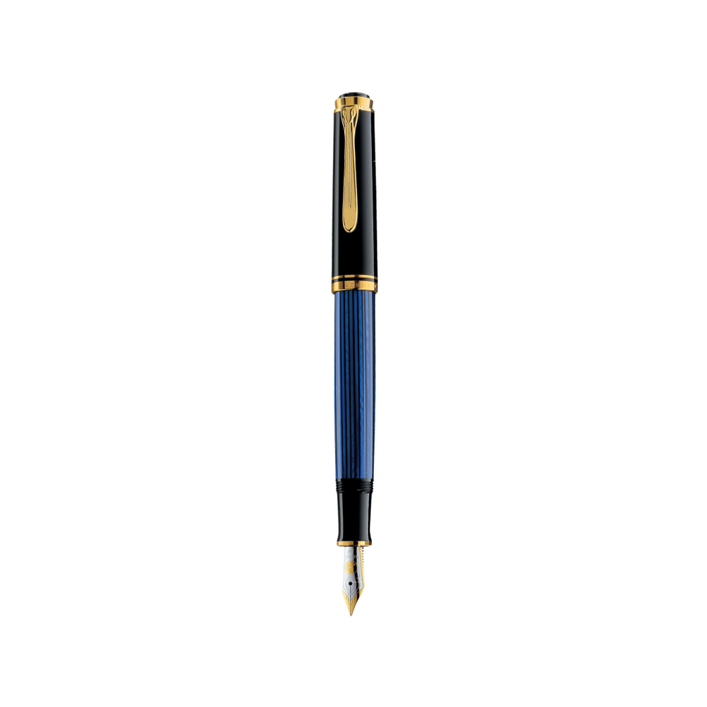 Pelikan Souverän® M600 Fountain Pen Black-Blue [Pre-Order] — Pelikan fountain pen — precision nib writing instrument, at Cityluxe Singapore stationery store