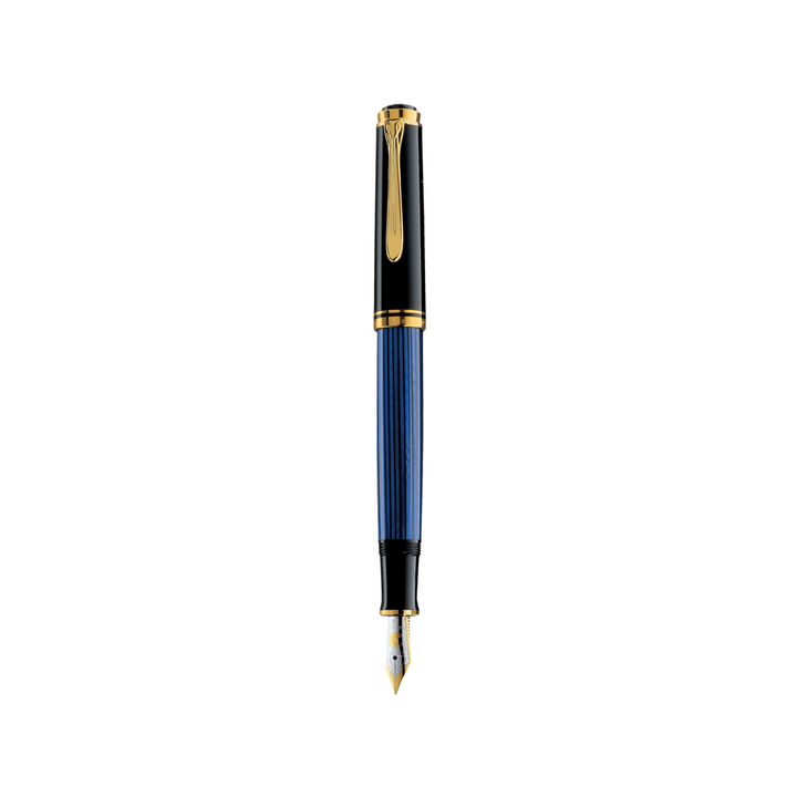 Pelikan Souverän® M600 Fountain Pen Black-Blue [Pre-Order] — Pelikan fountain pen — precision nib writing instrument, at Cityluxe Singapore stationery store