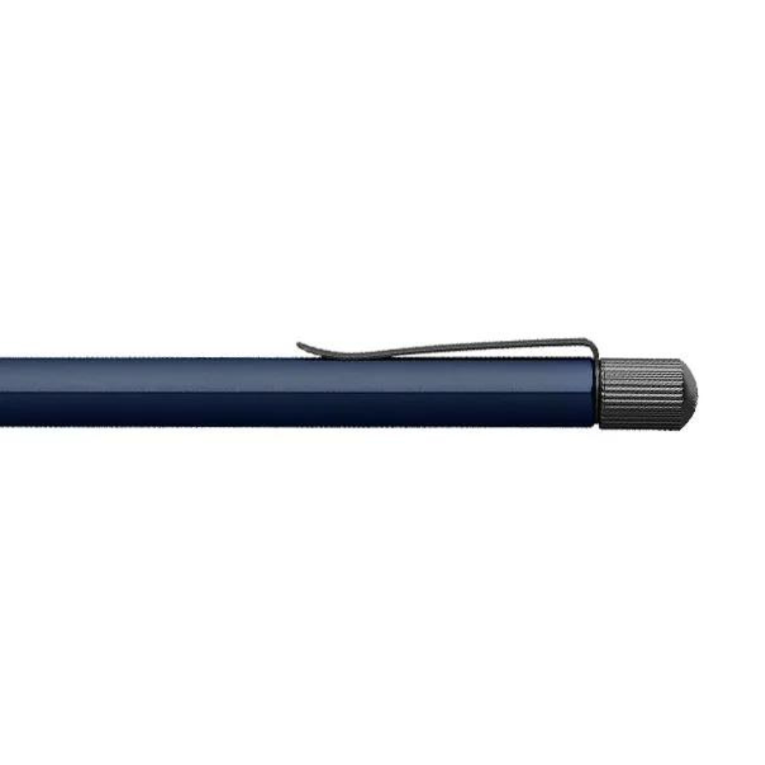 Faber-Castell Hexo Ballpoint Pen - Blue — writing at an angle