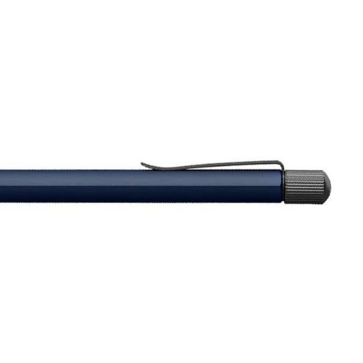 Faber-Castell Hexo Ballpoint Pen - Blue — writing at an angle