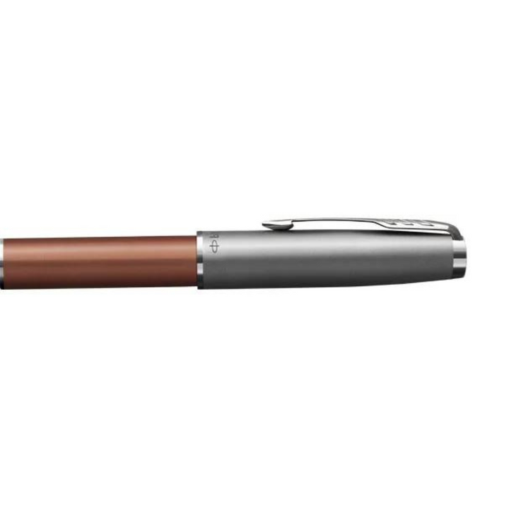Parker Sonnet Essential SB CT Ballpoint Pen Orange — writing at an angle