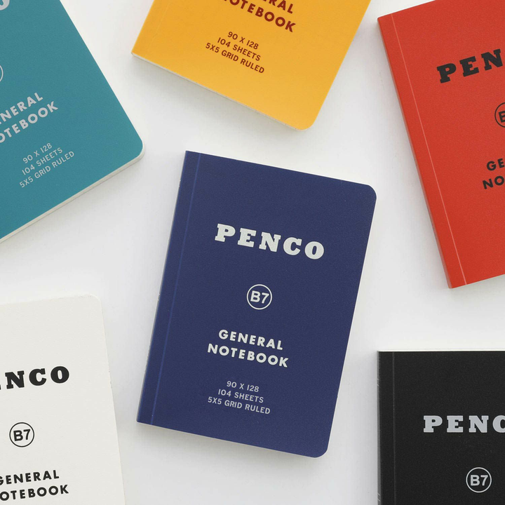 Penco Soft PP Notebook B7 Grid - White — detail view