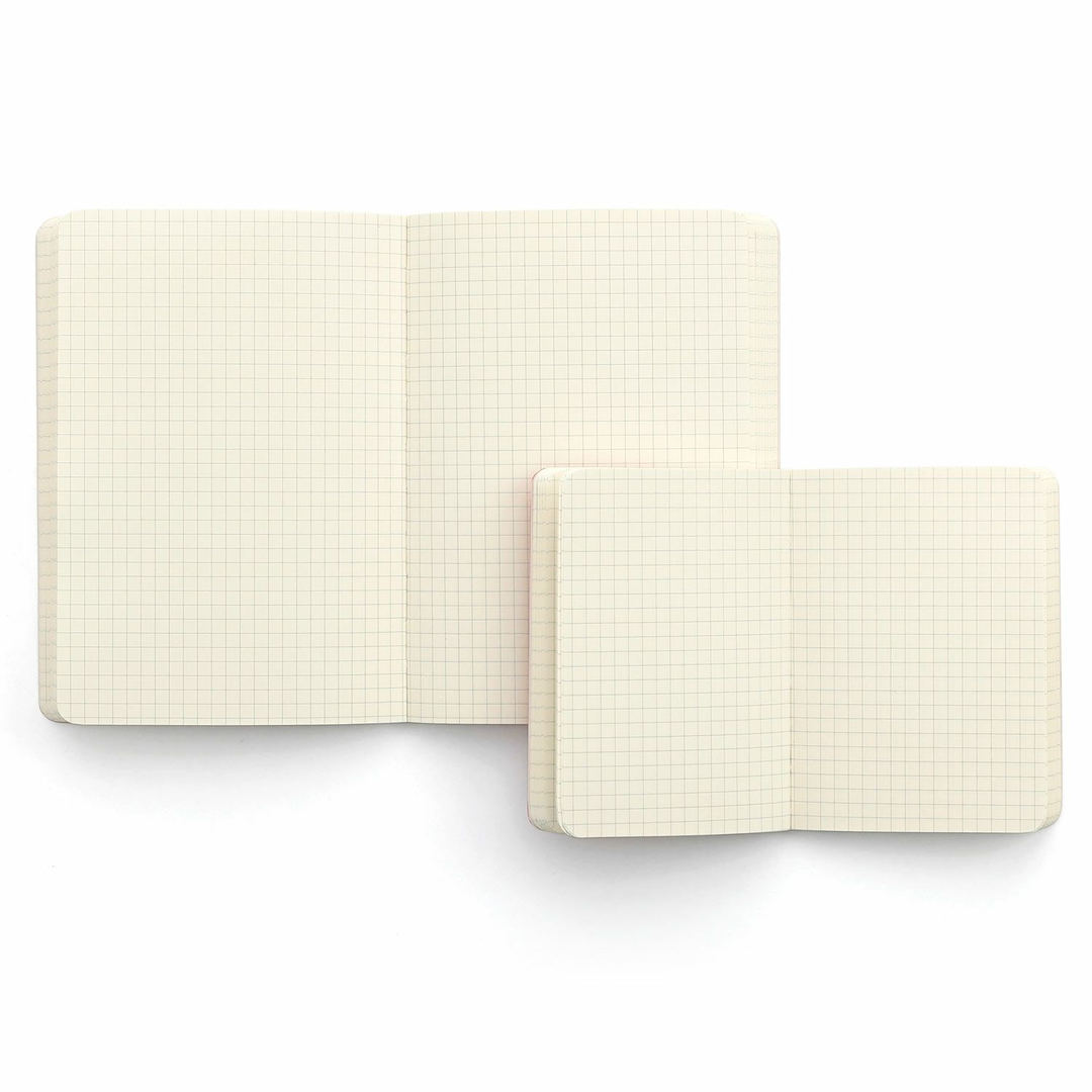 Penco Soft PP Notebook B7 Grid - White — side view