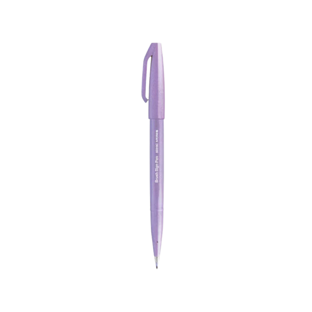 Pentel Brush Sign Pen - Light Violet — detail view